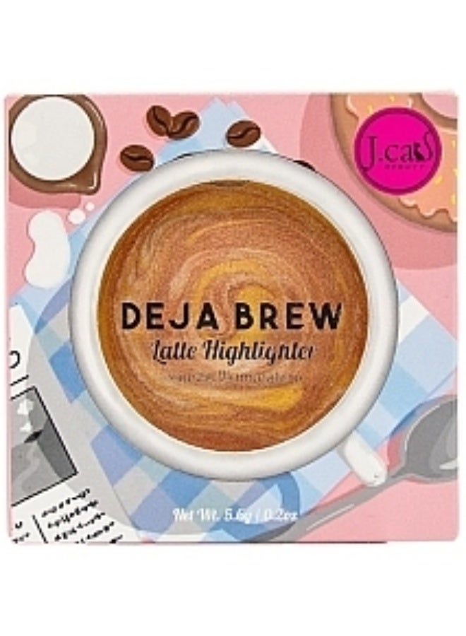 J.Cats Deja Brew Latte Highlighter 102 Cat-Presso 5.6g - Image 2